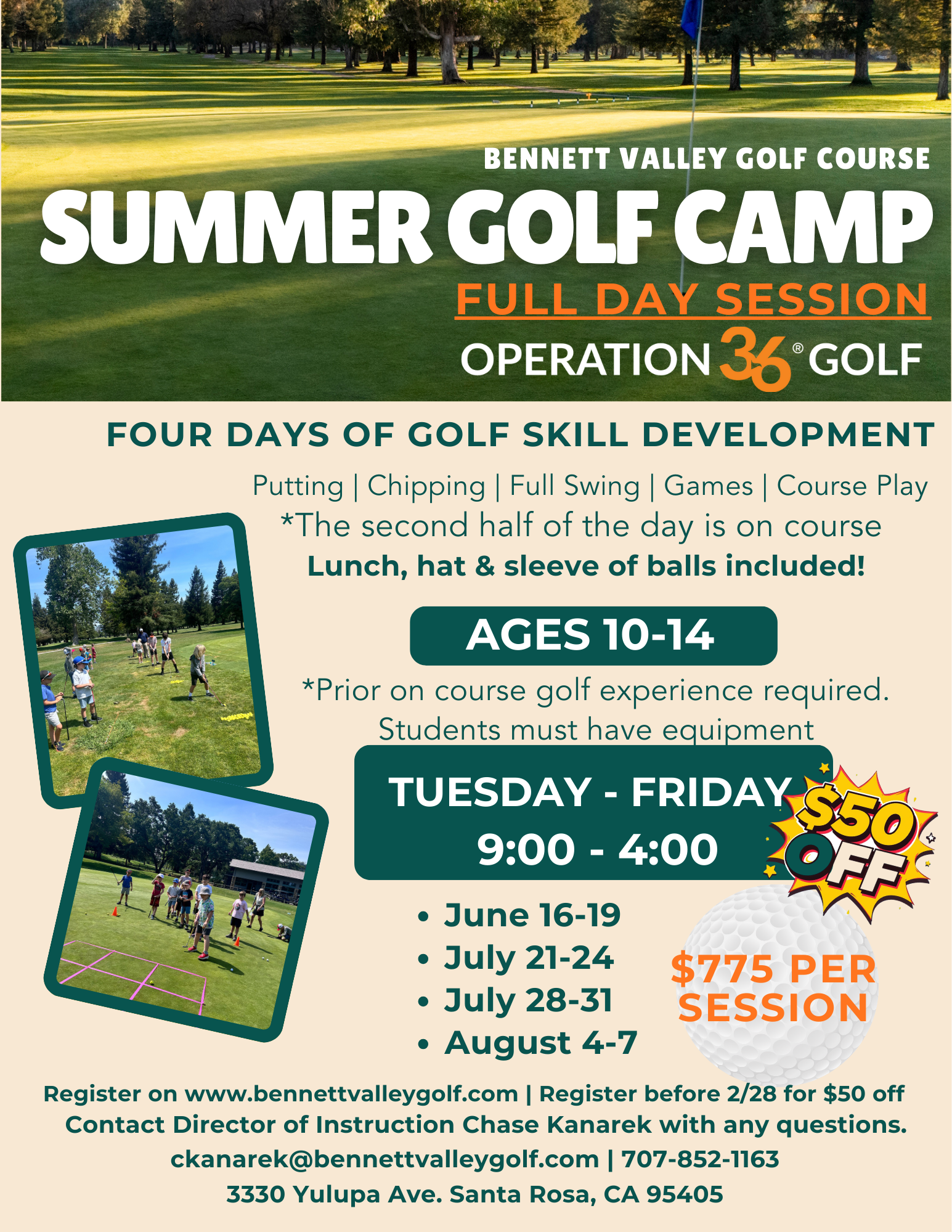 summer golf camp