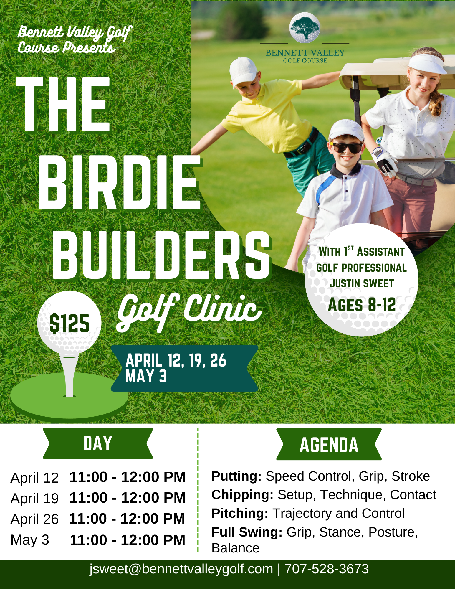 The Birdie Builders Junior Golf Clinic Spring 2026