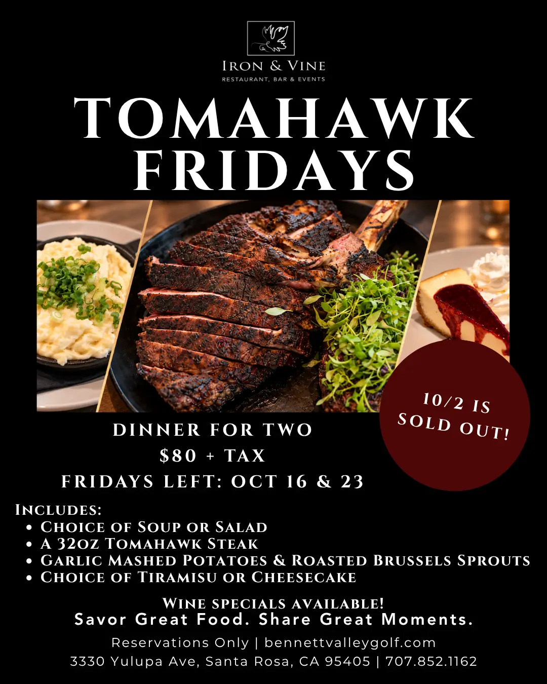 tomahawk for two